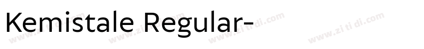 Kemistale Regular字体转换